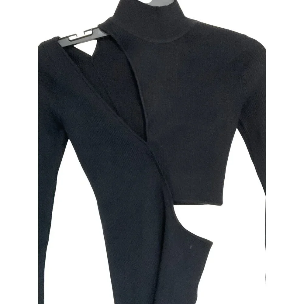 Michael Costello x REVOLVE Soraya Sweater in Black XX-Small New Womens Knit Top